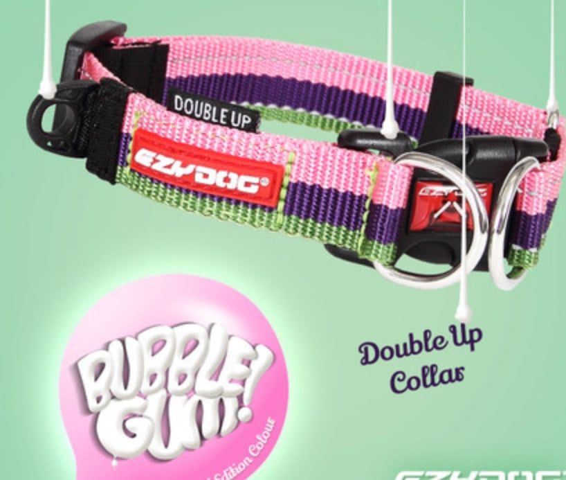 EZYDOG DOUBLEUP COLLAR BUBBLEGUM M