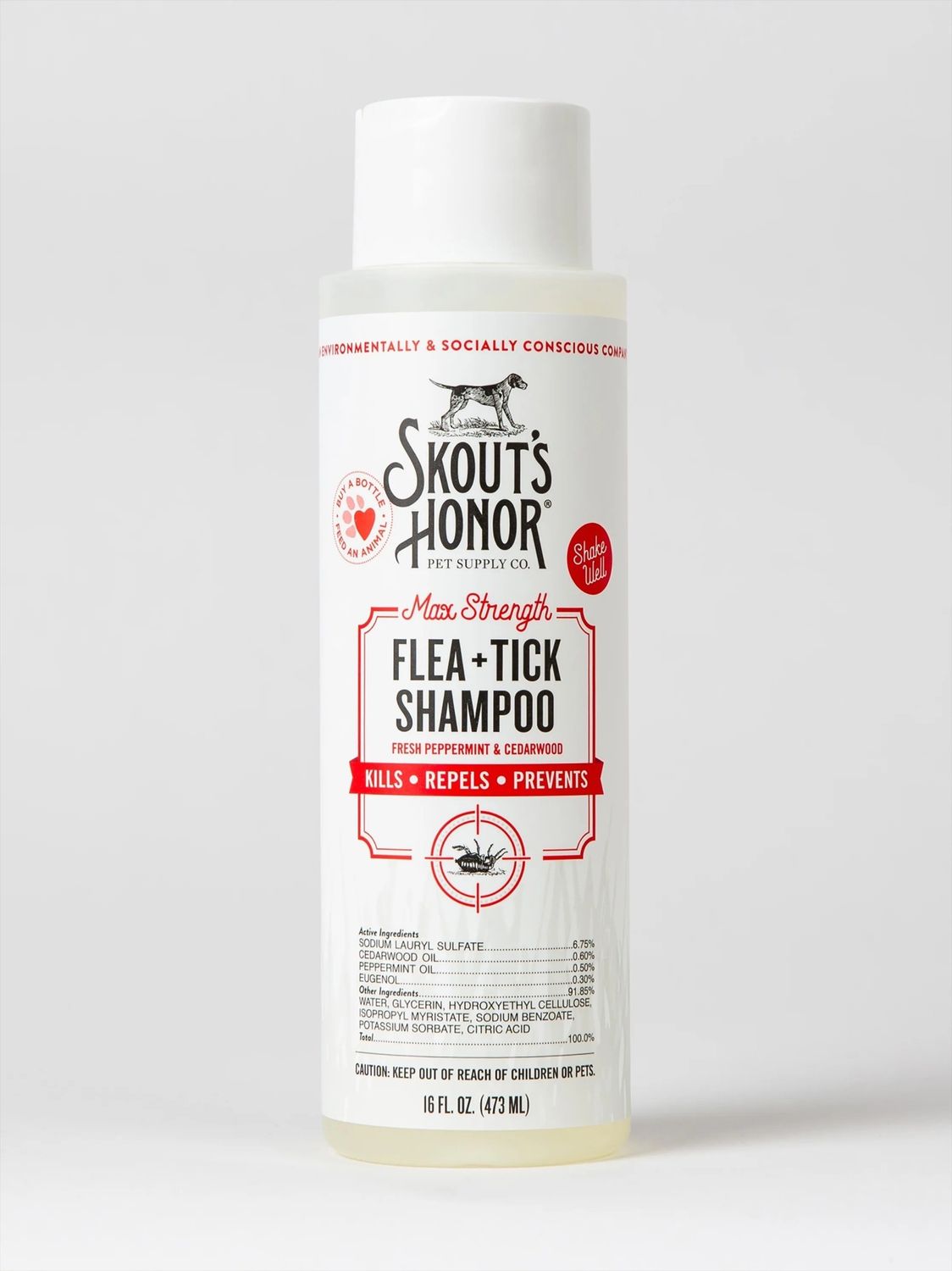 SKOUTS HONOR SHAMPOO FLEA &amp; TICK 16OZ
