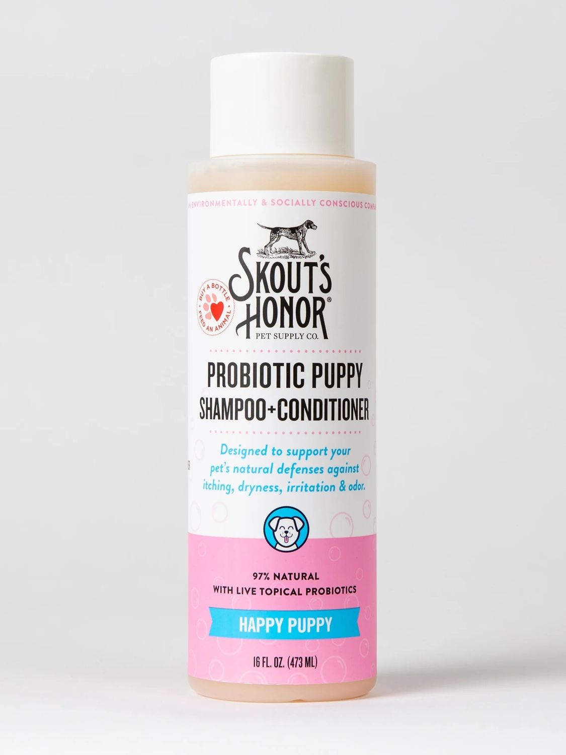 SKOUTS HONOR SHAMPOO &amp; CONDITIONER HAPPY PUPPY 16OZ
