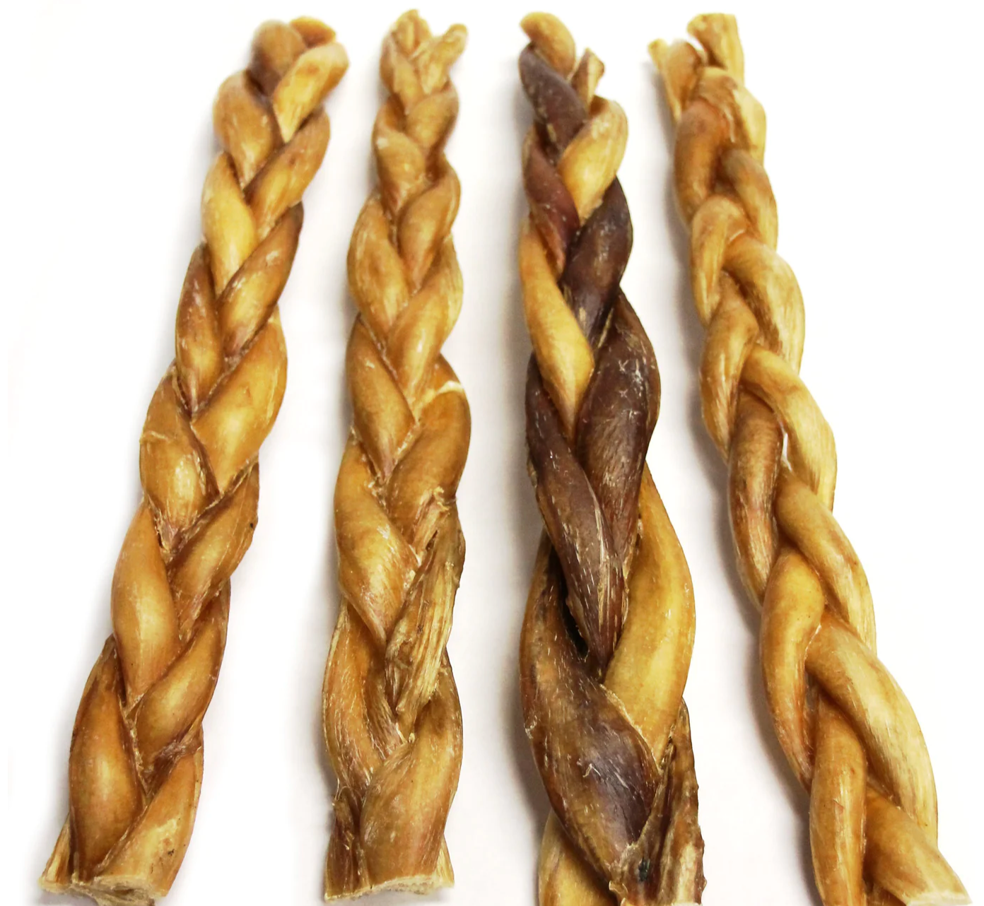 TUESDAYS NATURAL DOG CO 12 IN BRAIDED BULLY NATURAL