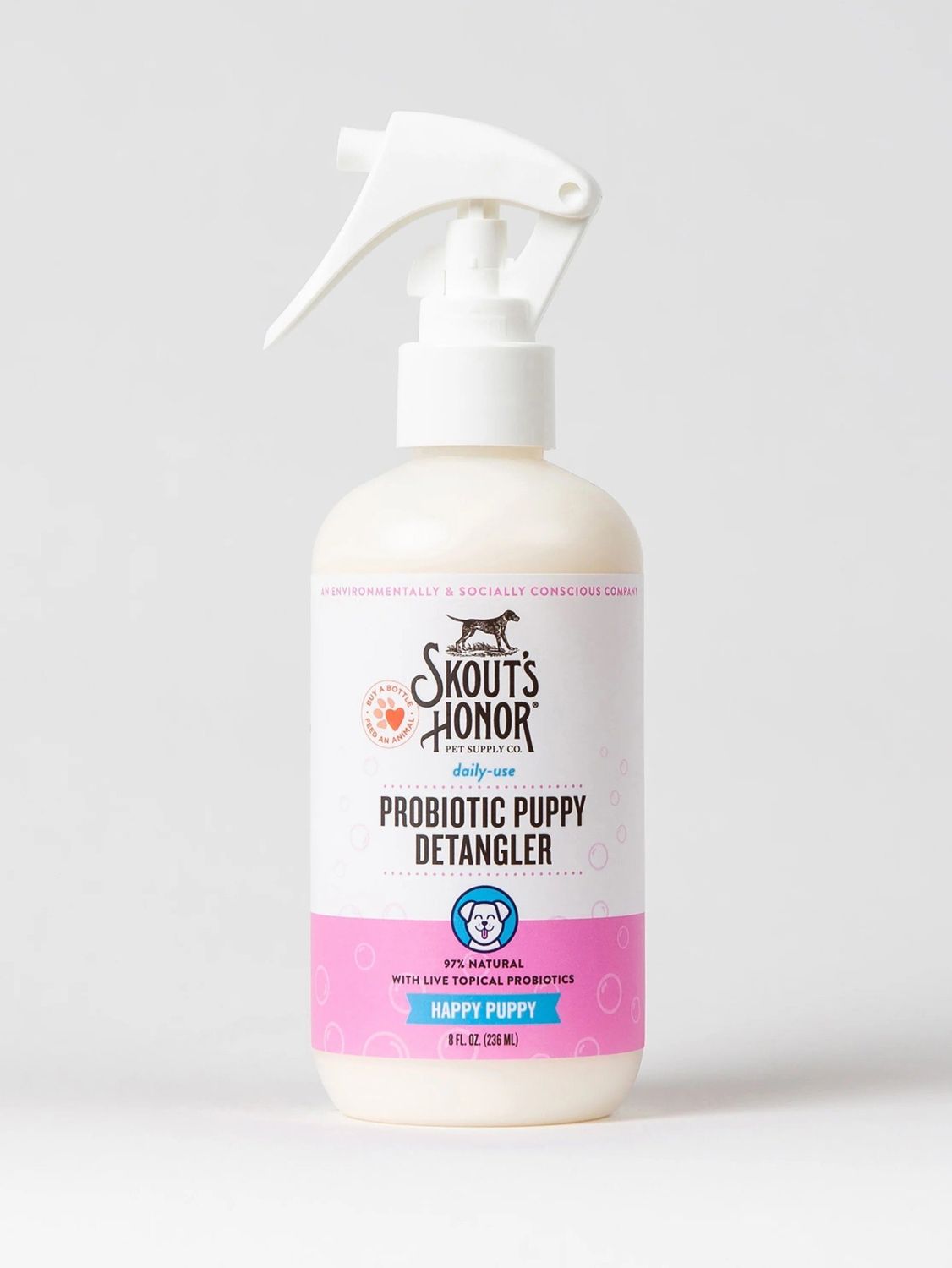 SKOUTS HONOR DETANGLER HAPPY PUPPPY 8OZ