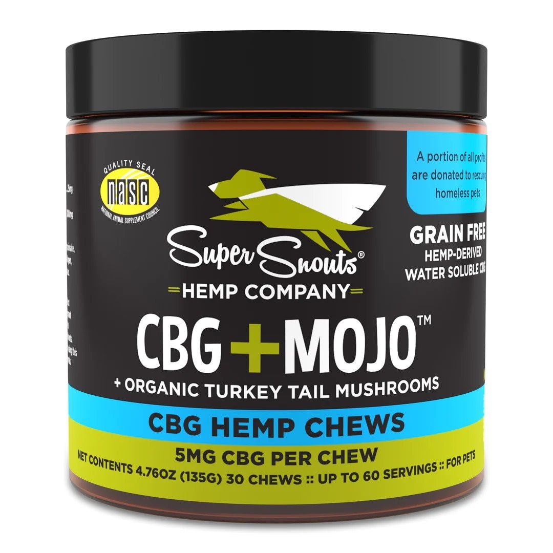 SUPER SNOUTS CBG + TURKEY TAIL MUSHROOM CHEW 30CT