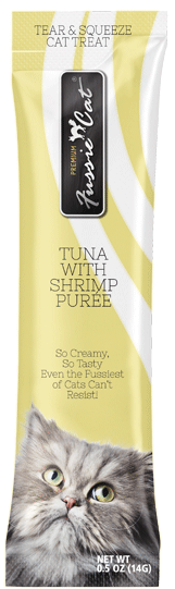FUSSIE CAT  PUREE TUNA SHRIMP 4CT