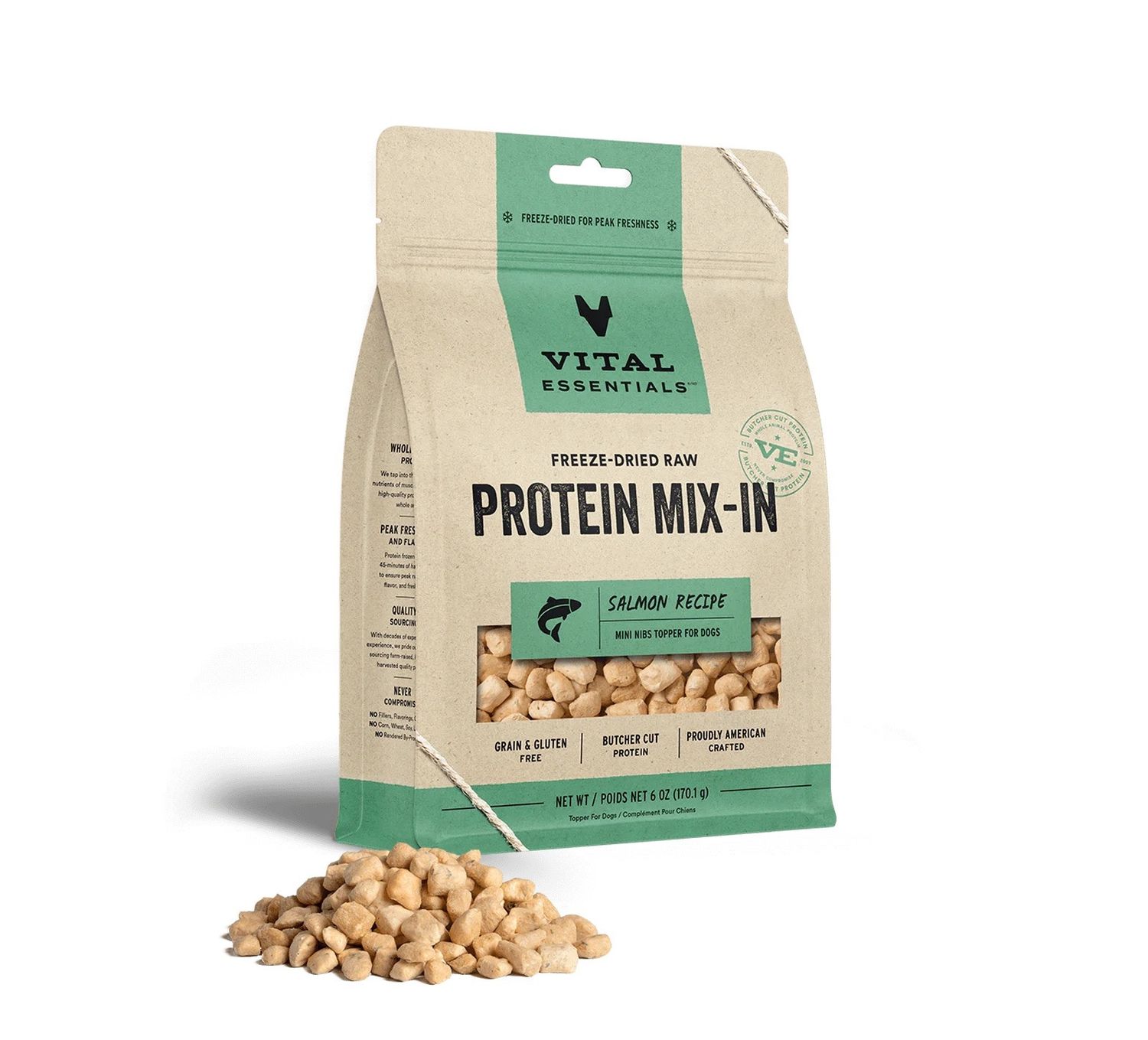 VITAL ESSENTIALS FREEZE DRIED TOPPER SALMON 6OZ