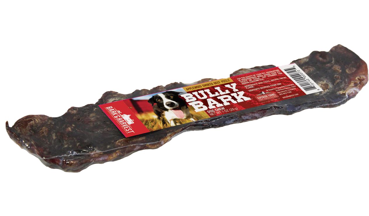 BARK &amp; HARVEST BULLY BARK SMOKED PIZZLE