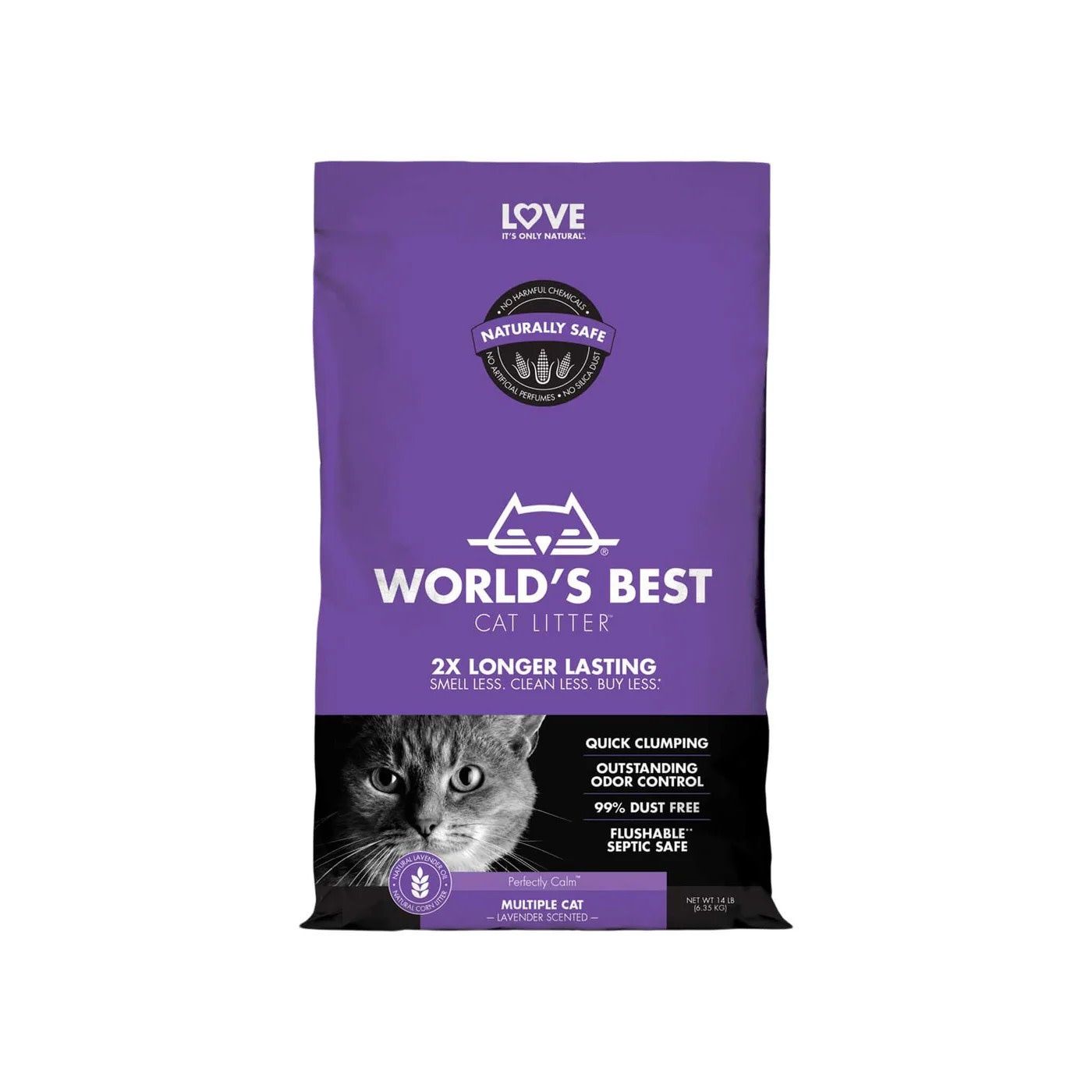 WORLDS BEST LITTER  MULTI CAT LAVENDAR 8#