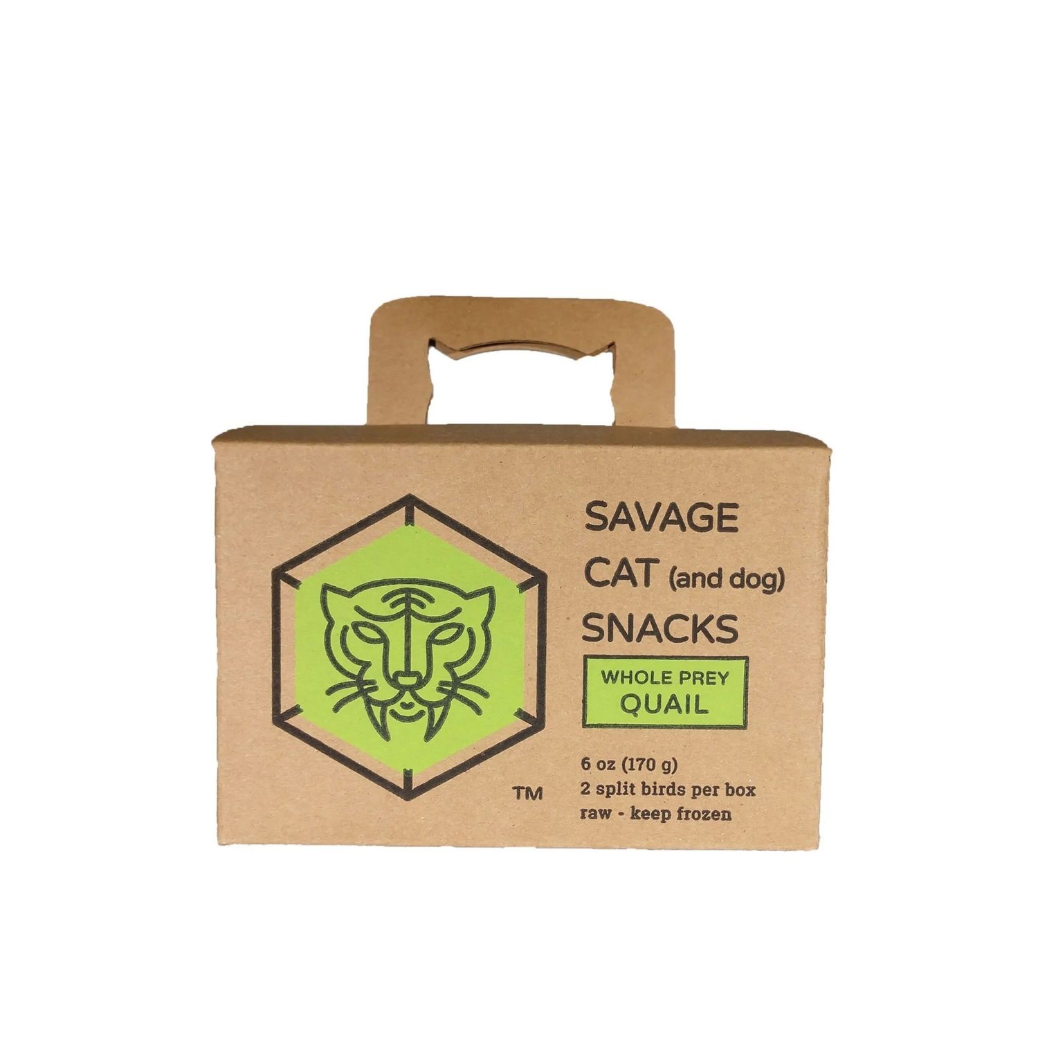 SAVAGE CAT WHOLE QUAIL 6OZ 2PK