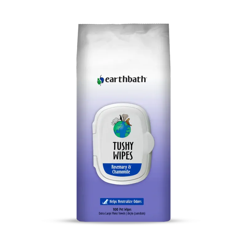 EARTHBATH WIPES TUSH ROSEMARY CHAMOMILE 100CT