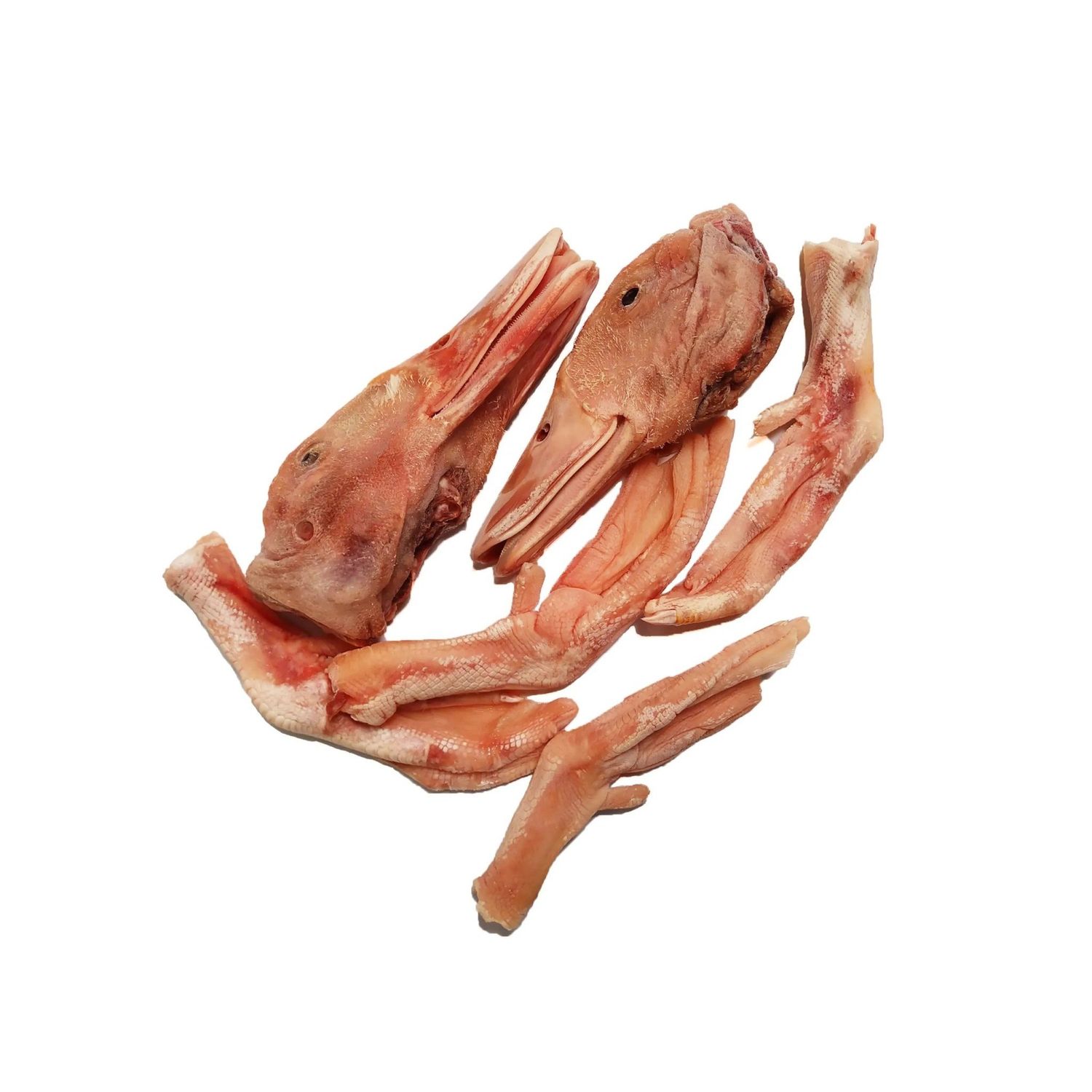 SAVAGE CAT DUCK HEADS &amp; FEET 4PK