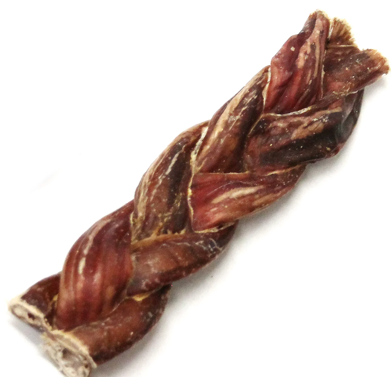 TUESDAYS NATURAL DOG CO. 6&quot; THICK BRAIDED BULLY STICK