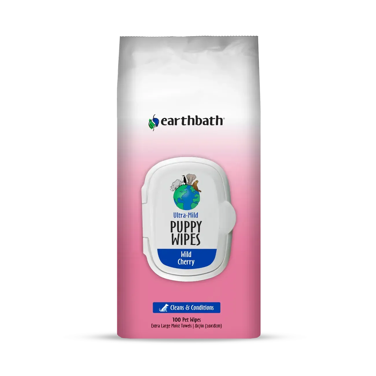 EARTHBATH WIPES PUPPY CHERRY 100CT