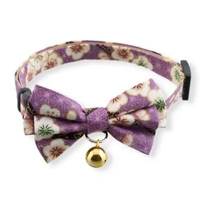 NECOICHI HANAMI BOW CAT COLLAR LAVENDER