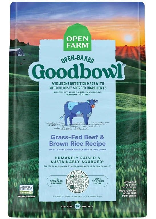 OPEN FARM DOG GOODBOWL GRASSFED BEEF  22#