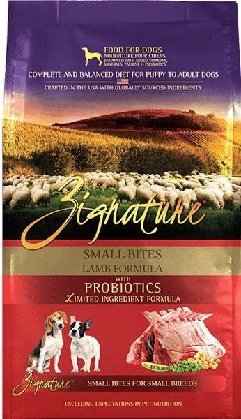 ZIGNATURE GRAIN FREE SMALL BITES LAMB 12.5#