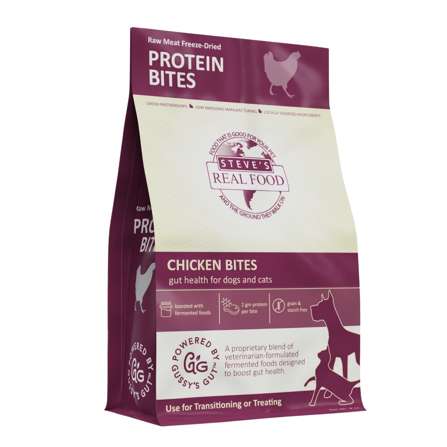 STEVES FD PROBIOTIC BITES CHICKEN 4OZ