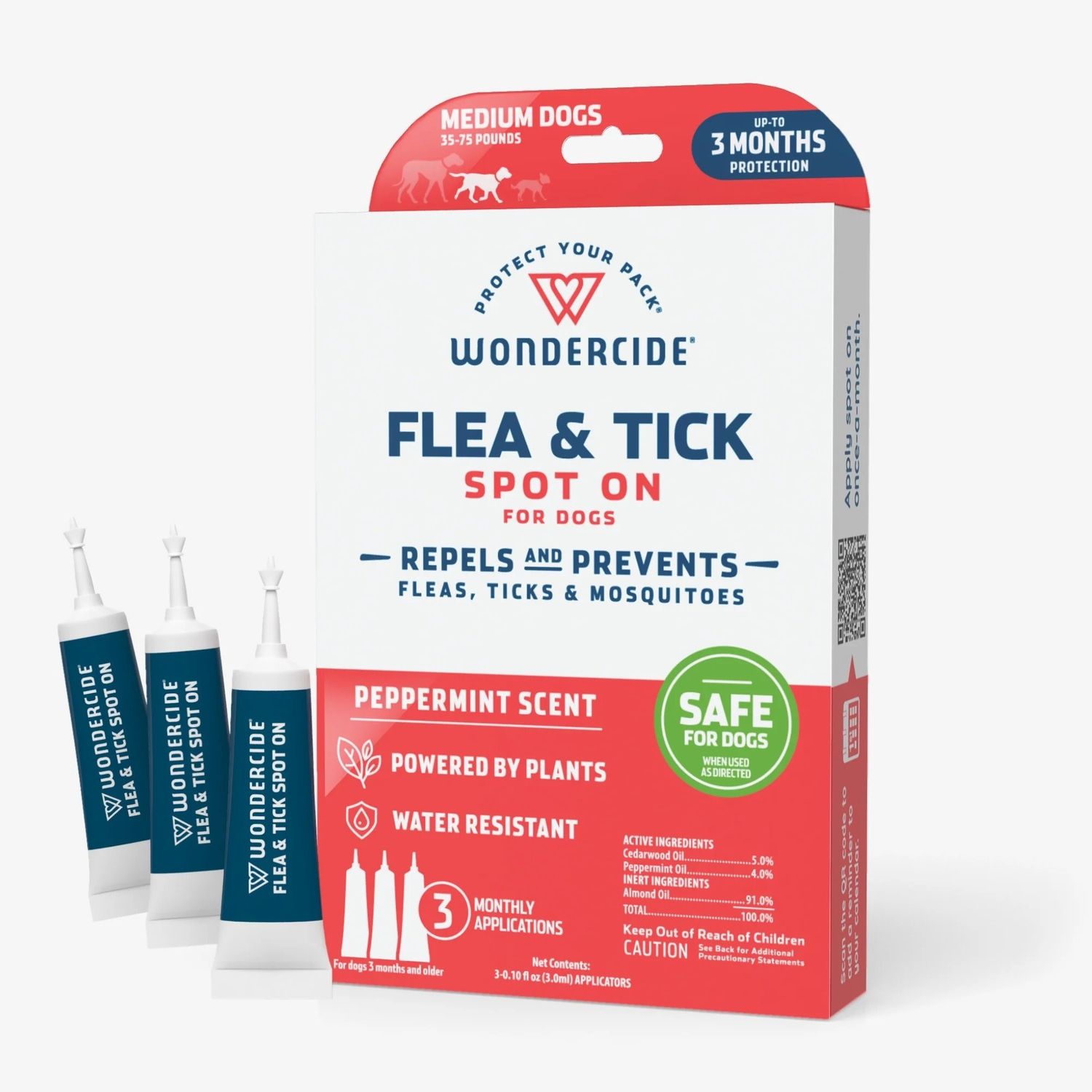 WONDERCIDE DOG FLEA AND TICK SPOT ON MEDIUM