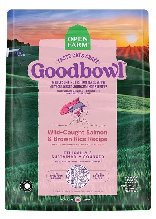 OPEN FARM CAT GOODBOWL WILD SALMON 7#