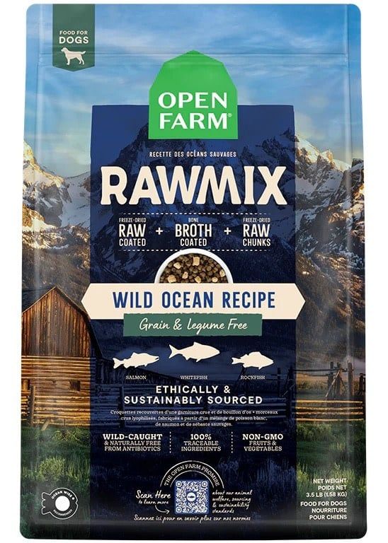 OPEN FARM RAW MIX OCEAN GRAIN FREE 20#