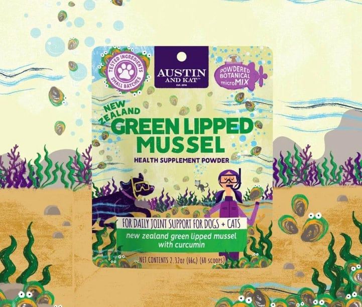 AUSTIN &amp; KAT DOG AUSTIN&#39;S GREEN LIPPED MUSSEL GLM MOBILITY TOPPER 66G