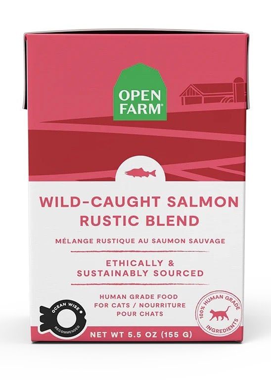 OPEN FARM CAT WILD SALMON BLEND 5.5OZ