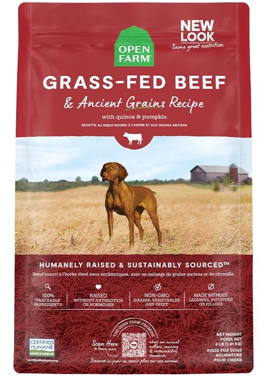 OPEN FARM ANCIENT GRAIN BEEF 11#