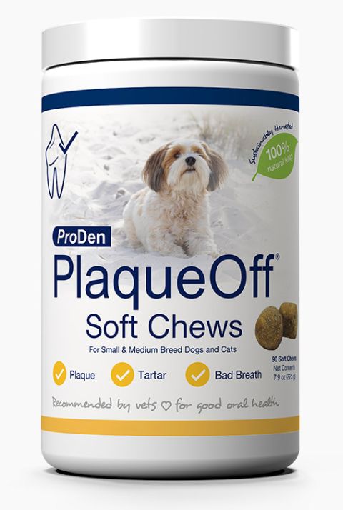 PRODEN PLAQUEOFF CHEWS SM 90 CT
