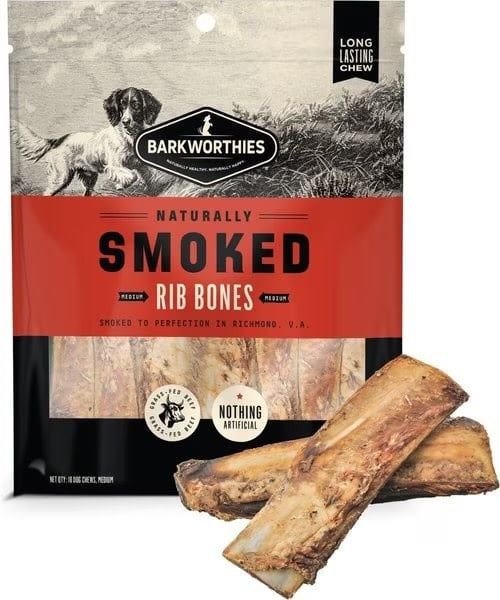 BARKWORTHIES SMOKED RIB BONES