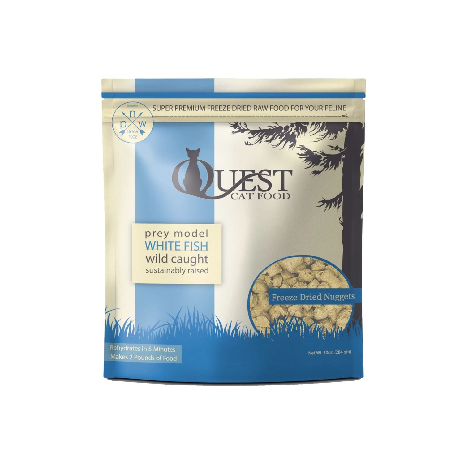 STEVES QUEST CAT FREEZE DRIED WHITEFISH 10OZ