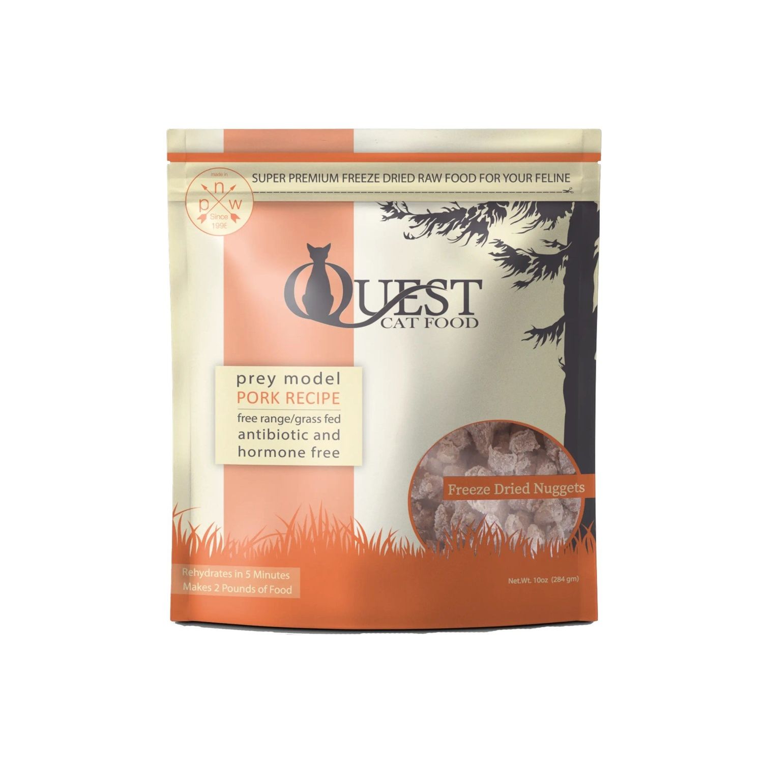 STEVES QUEST CAT FREEZE DRIED PORK 10OZ