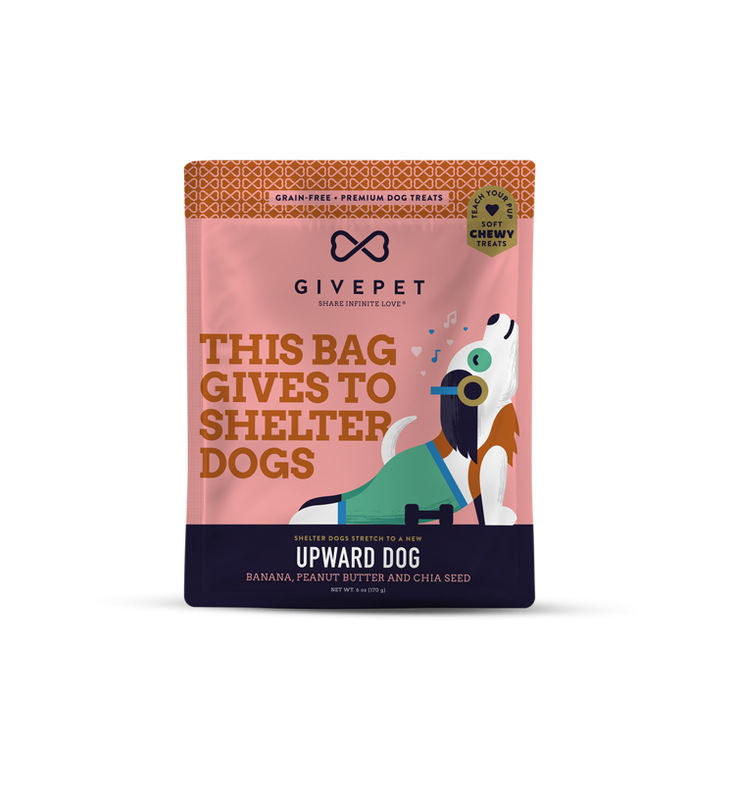 GIVEPET UPWARD DOG SOFT TRAINING TREATS 6 OZ DOG
