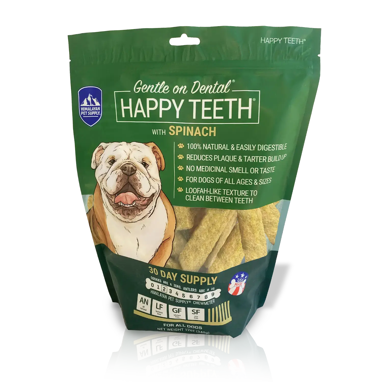 HIMALAYAN DENTAL CHEWS SPINACH 12OZ