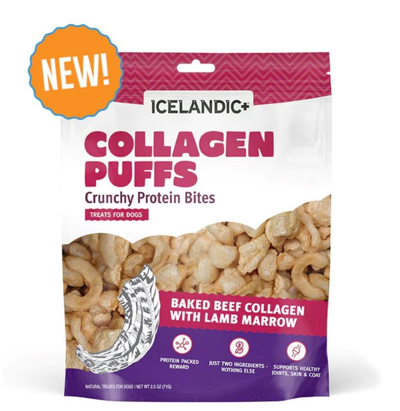 ICELANDIC COLLAGEN PUFFS BAKED BEEF WITH  LAMB MARROW 2.5 OZ