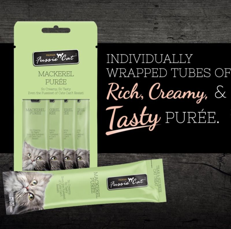 FUSSIE CAT PUREE MACKEREL 4CT