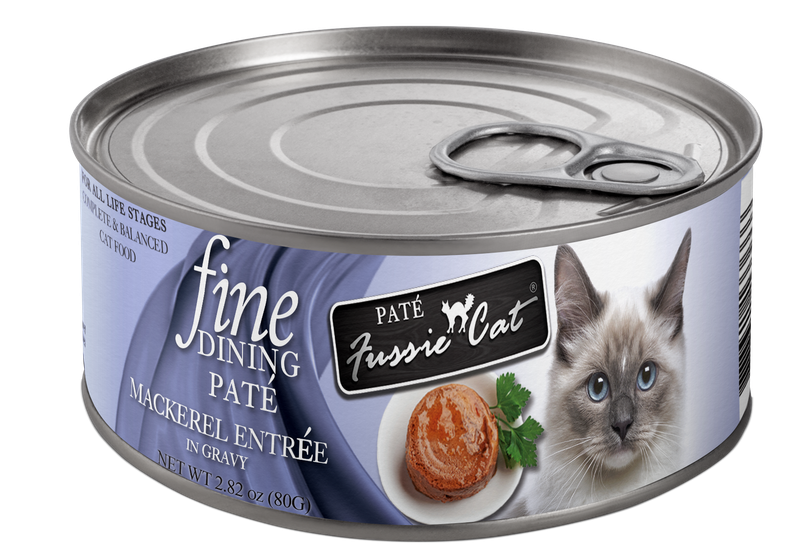 FUSSIE CAT FINE DINING PATE MACKEREL 2.82OZ