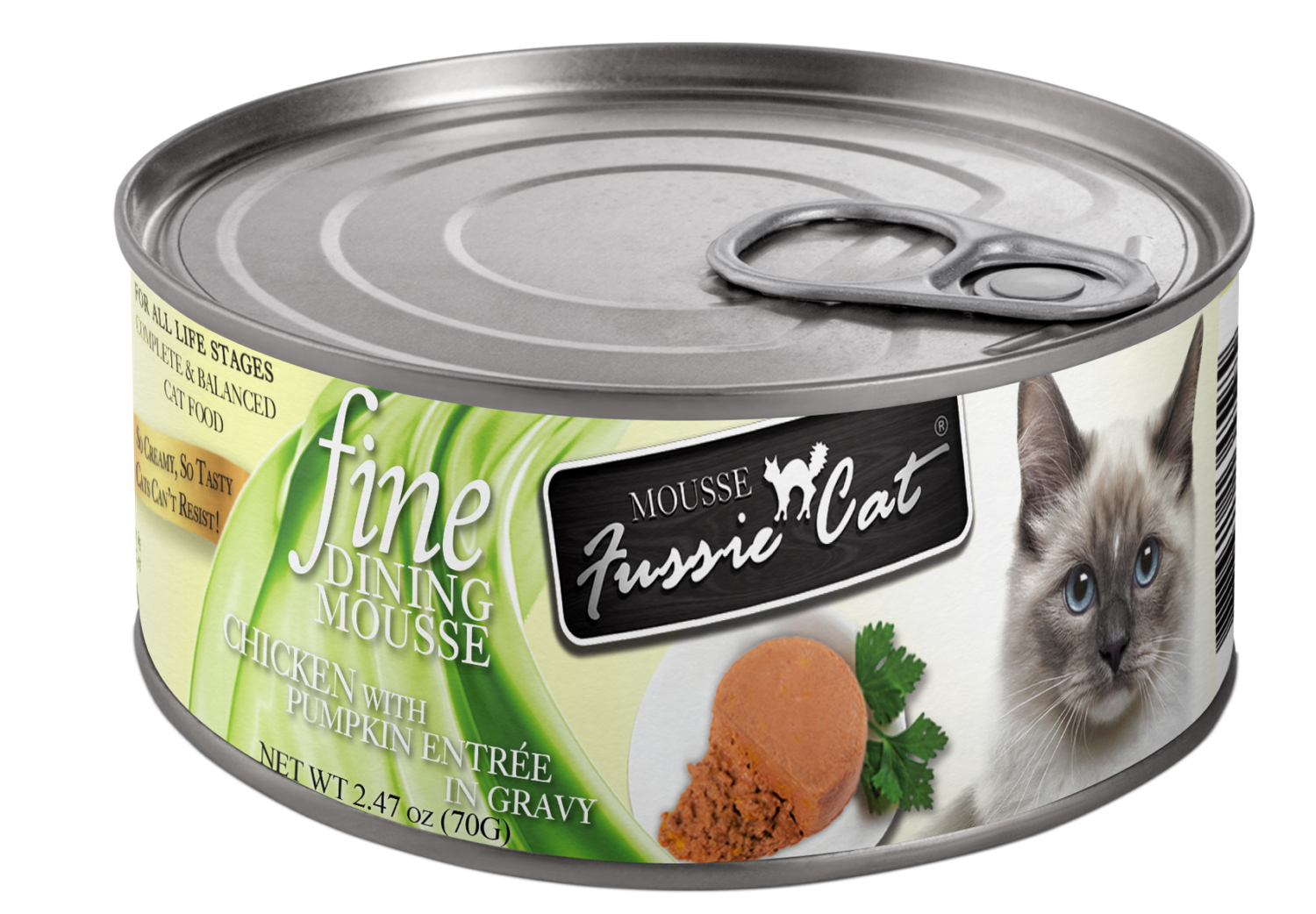FUSSIE CAT FINE DINING MOUSSE CHICKEN  PUMPKIN 2.470Z