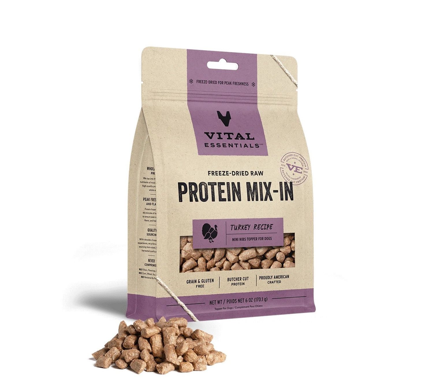 VITAL ESSENTIAL FREEZE DRIED TOPPER TURKEYY 6OZ