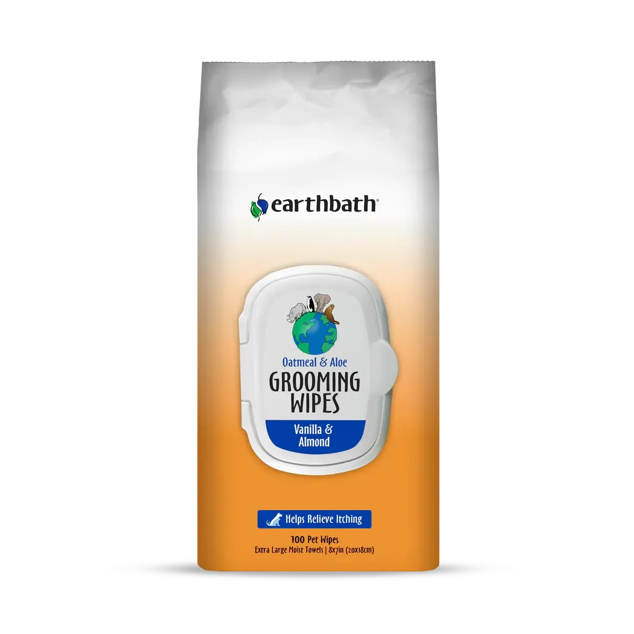 EARTHBATH WIPES OATMEAL ALOE VANILLA 100CT