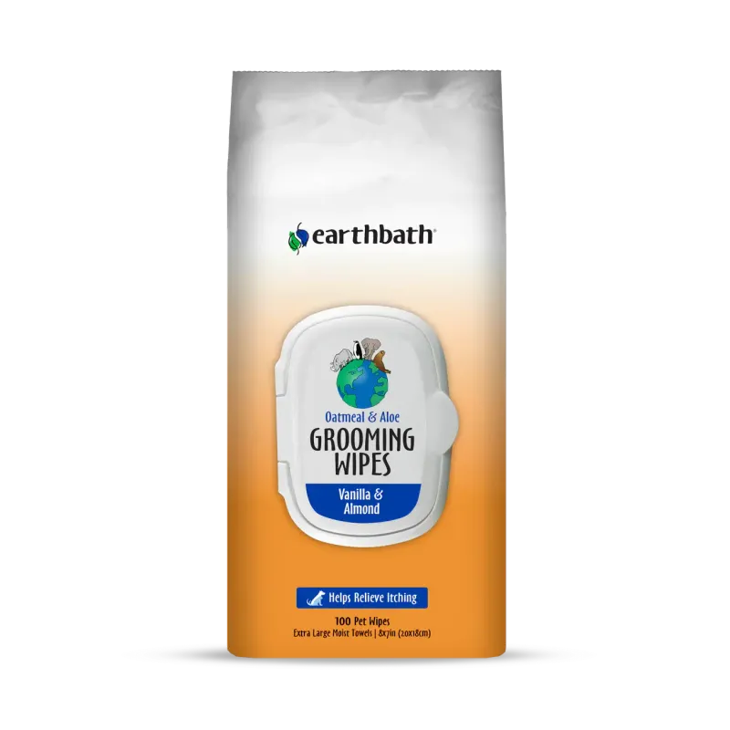 EARTHBATH WIPES OATMEAL ALOE VANILLA 100CT