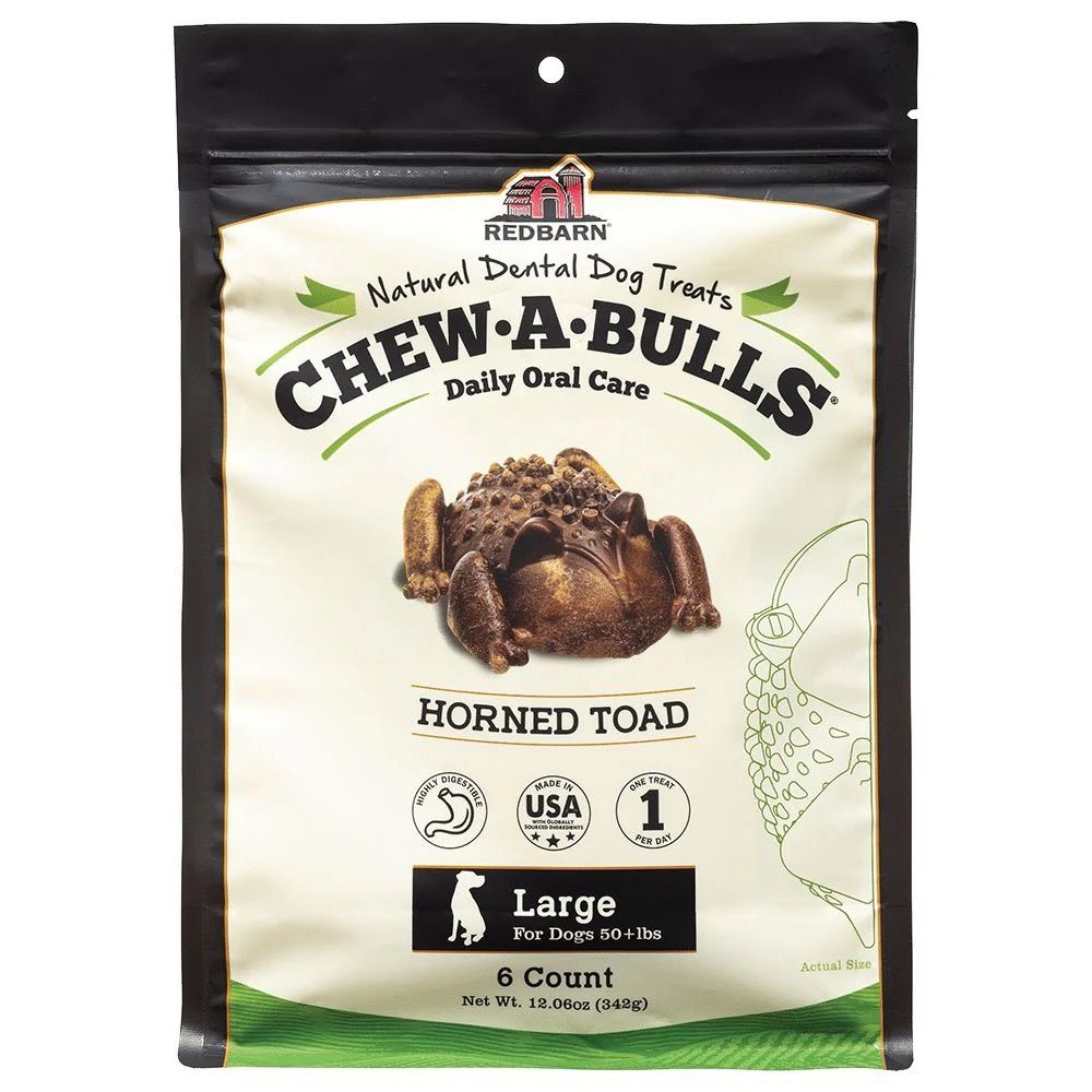 RED BARN CHEWABULL LG TOAD  6PK