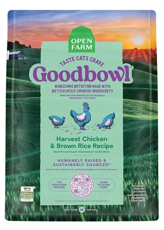 OPEN FARM CAT GOODBOWL HARVEST CHICKEN 7#
