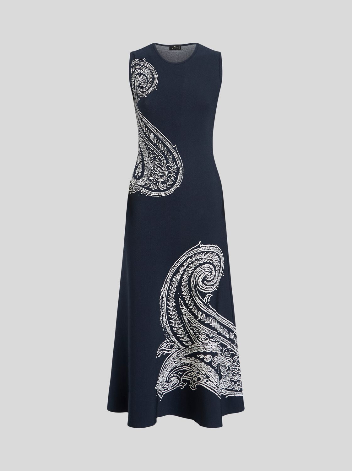 Etro-Dress Long Slvless Paisley, Color: black, Size: 42