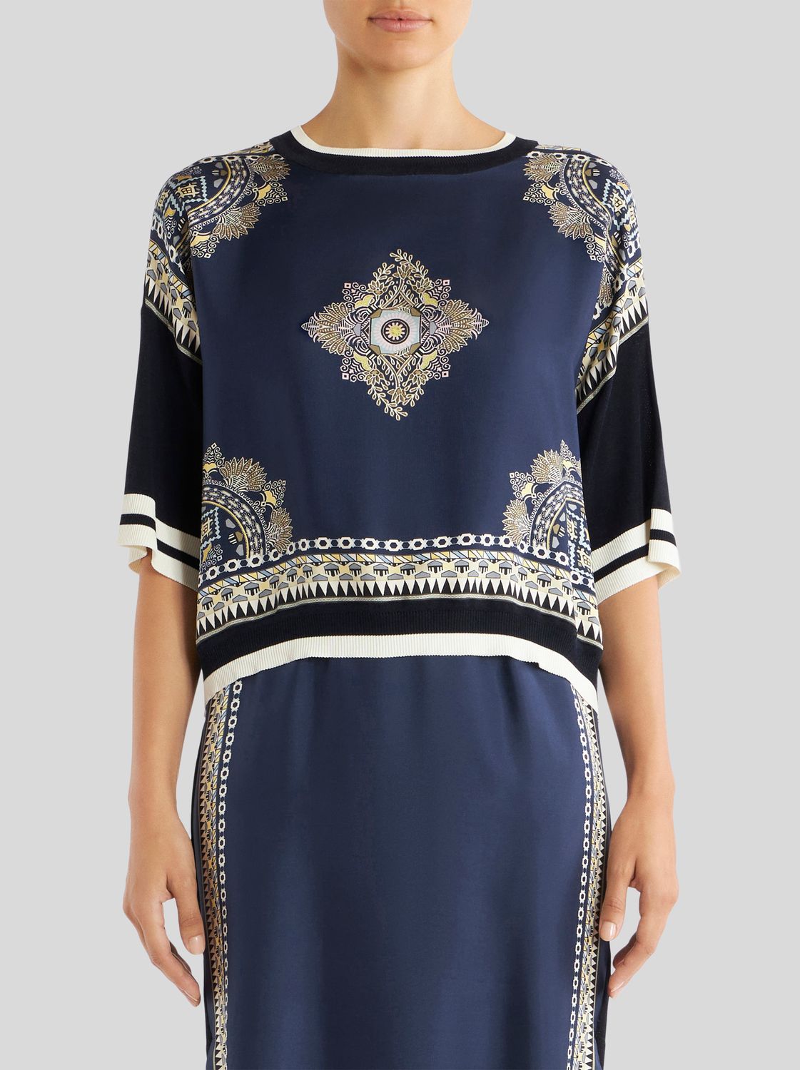 Etro-Pullover T-Shirt, Color: black, Size: 42