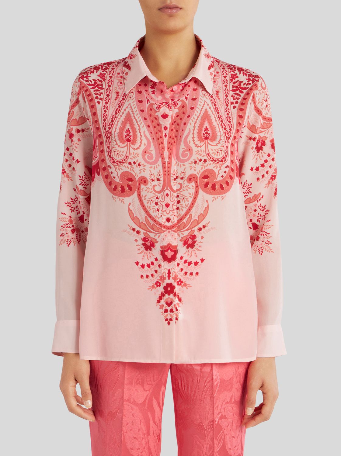 Etro-Shirt Print, Color: red, Size: 42