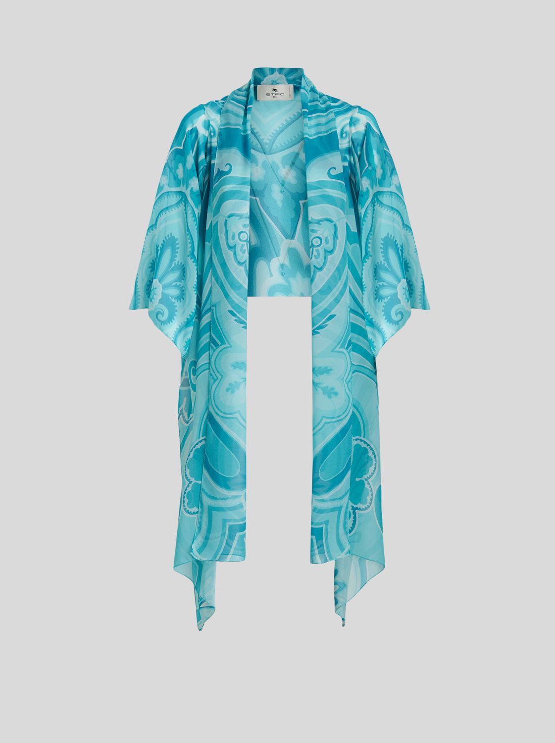 Etro-Cardigan Print , Color: turquoise, Size: S
