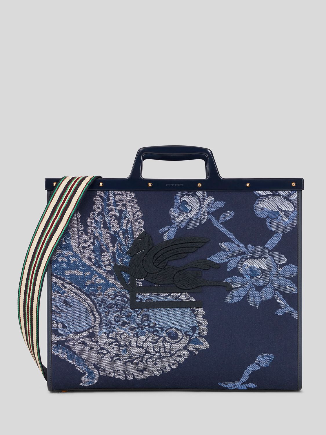 Etro-Globetrotter Bag Bird, Color: blue