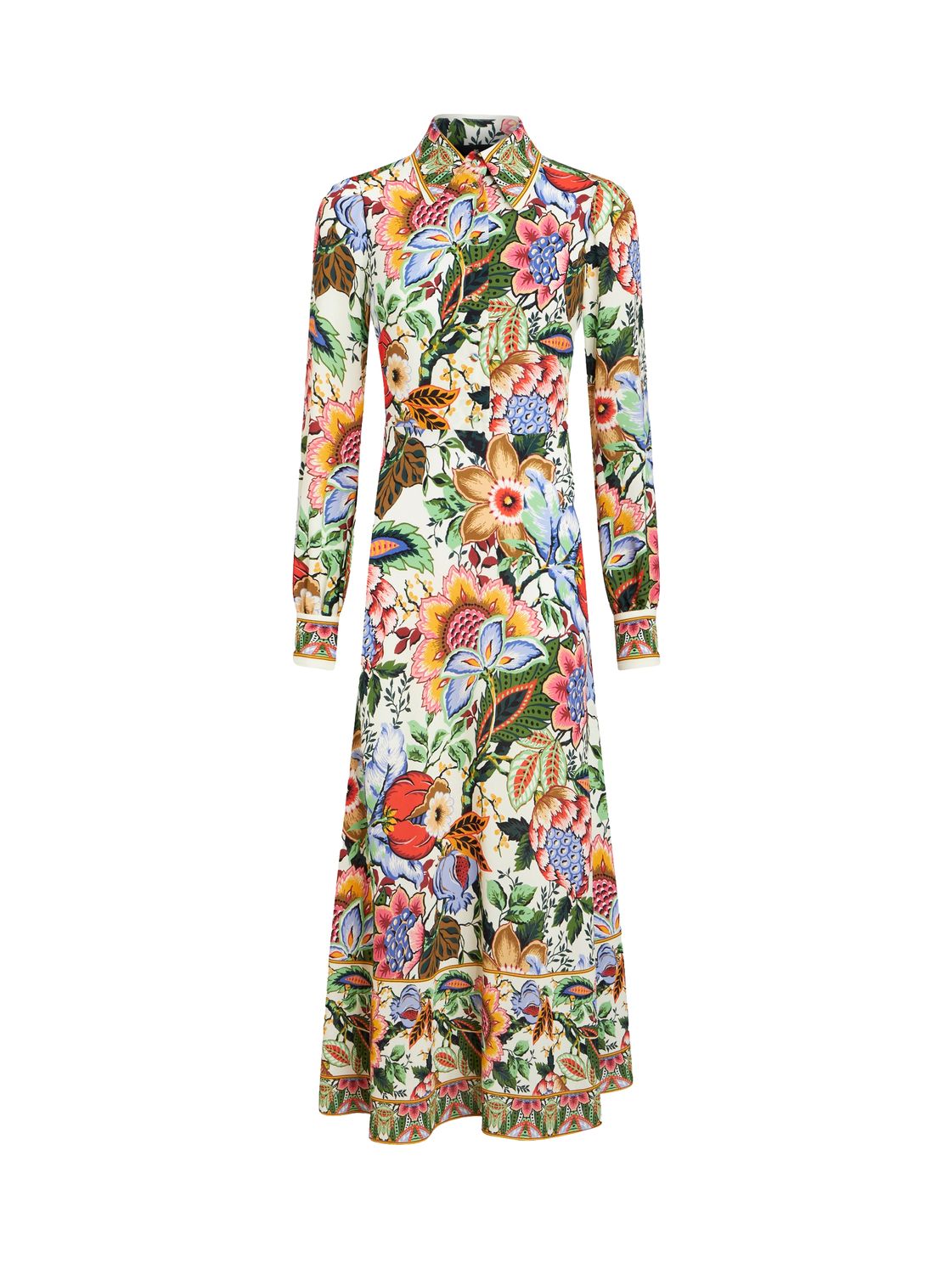 Etro-Midi Dress Flower Print, Color: multi/ecru, Size: 42