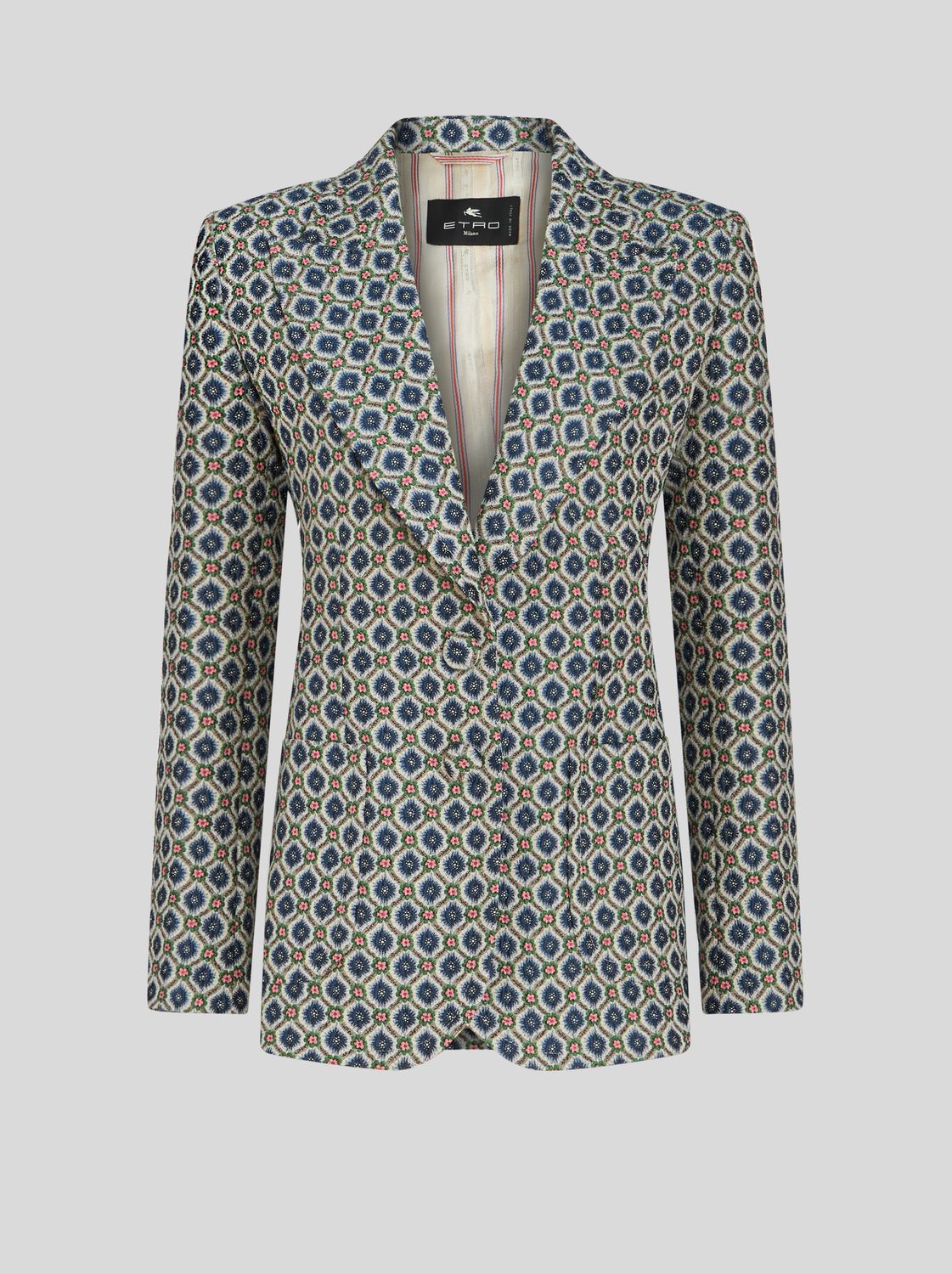 Etro-Blazer, Color: pink blue multi, Size: 42