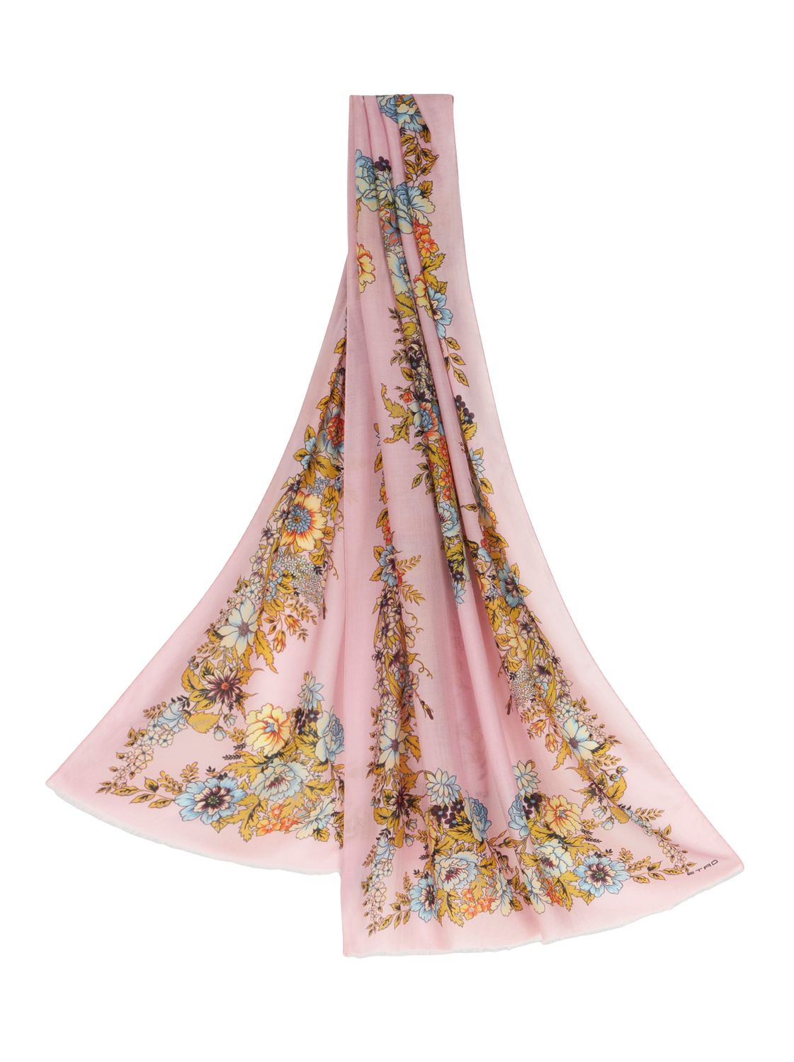 Etro-Orfeo Scarf Cash-Silk, Color: pink multi