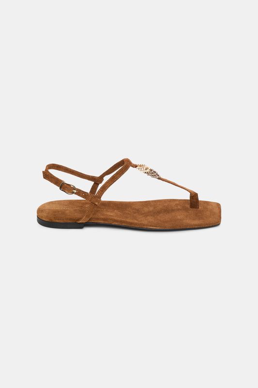 Schu-Suede Sensation Toe Post Sandal