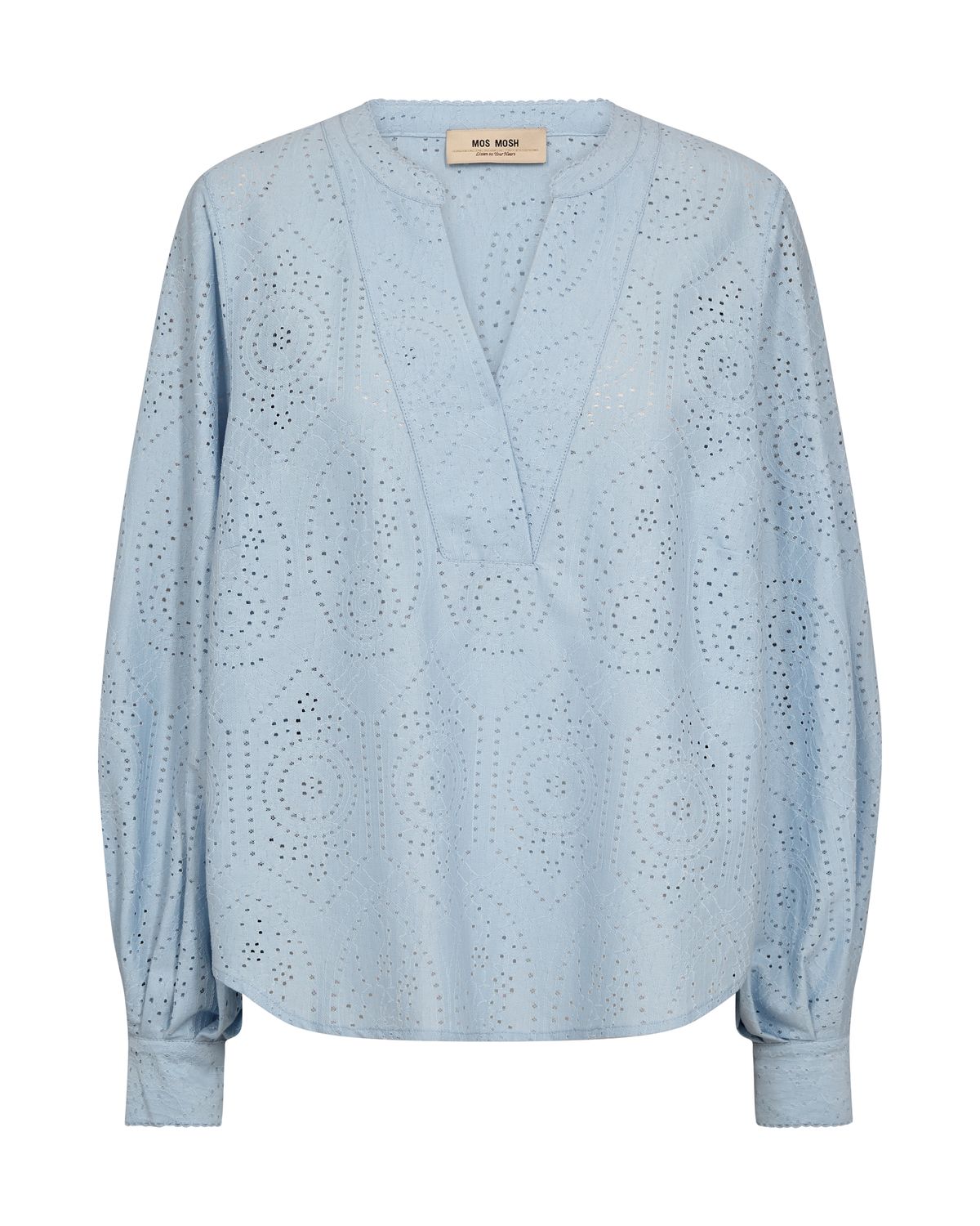 Mosh-Yen Sina Lace Blouse, Color: skyway, Size: XS